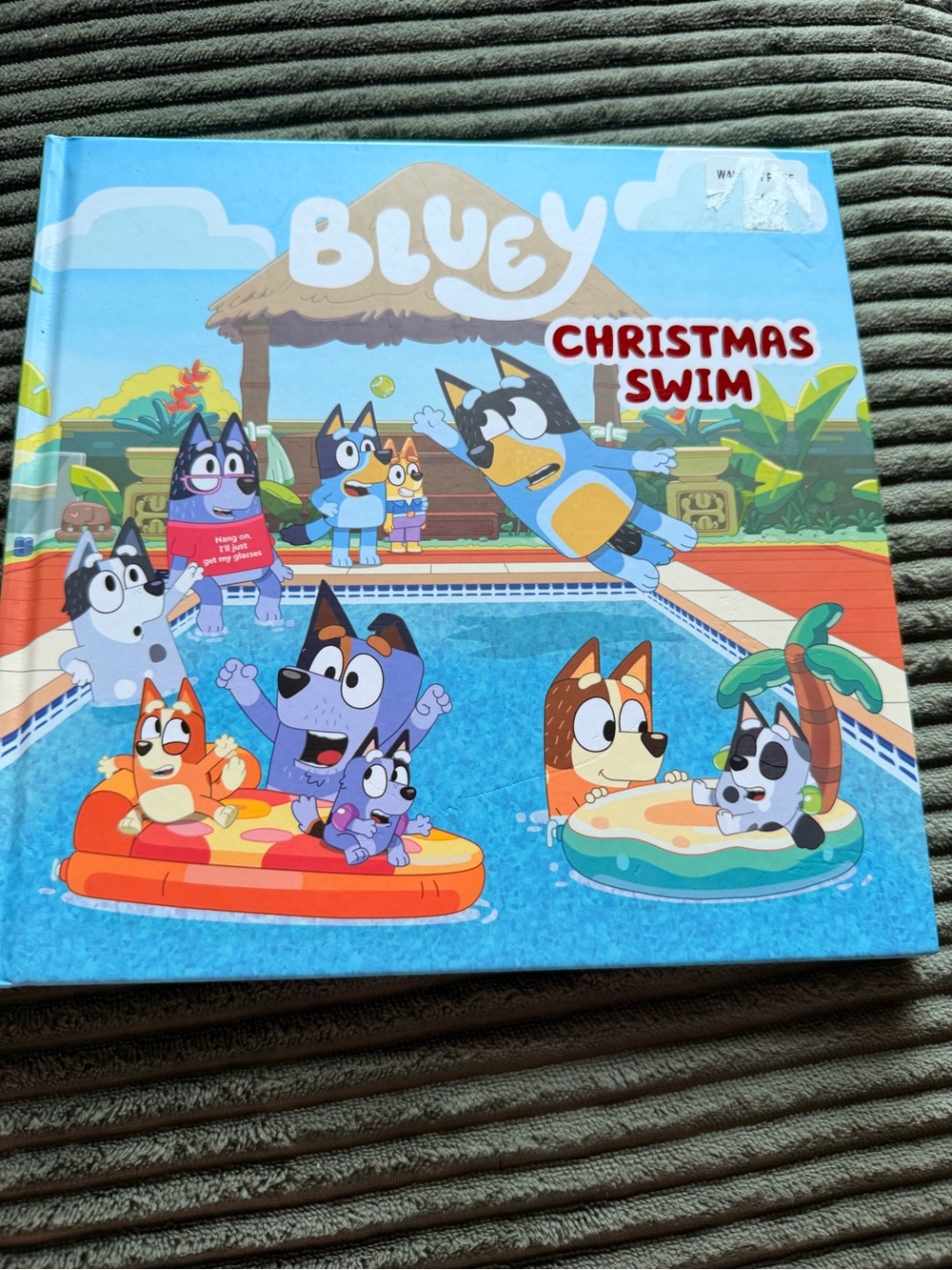 Bluey Christmas Swim Kids Book - Blue